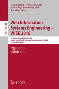 bokomslag Web Information Systems Engineering  WISE 2018