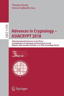 Advances in Cryptology  ASIACRYPT 2018 1