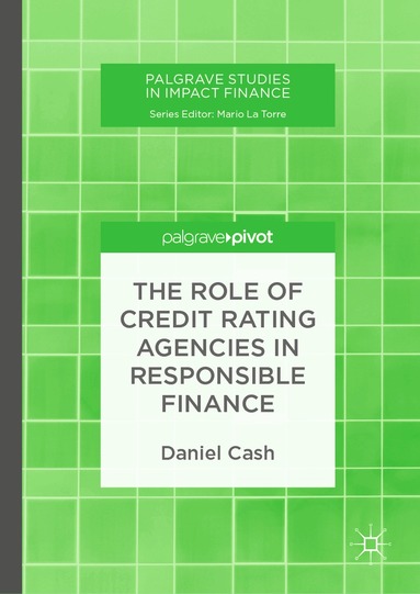 Daniel Cash - Role of Credit Rating Agencies in Responsible Finance, Inbunden
