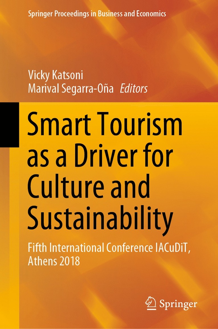 Vicky Katsoni, Marival Segarra-Oña - Smart Tourism as a Driver for Culture and Sustainability, Inbunden