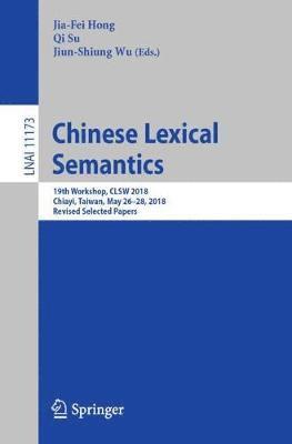 bokomslag Chinese Lexical Semantics