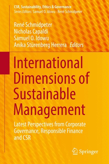 René Schmidpeter, Nicholas Capaldi, Samuel O. Idowu, Anika Stürenberg Herrera - International Dimensions of Sustainable Management, Inbunden