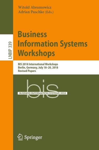 Witold Abramowicz, Adrian Paschke - Business Information Systems Workshops, Häftad
