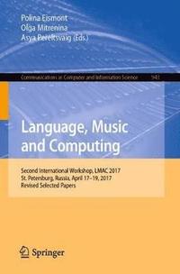 bokomslag Language, Music and Computing