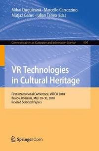 bokomslag VR Technologies in Cultural Heritage