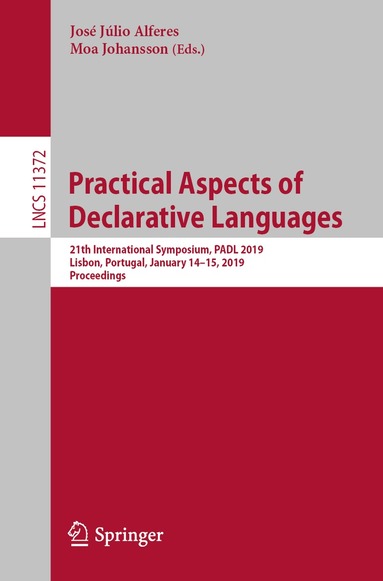 José Júlio Alferes, Moa Johansson - Practical Aspects of Declarative Languages, Häftad