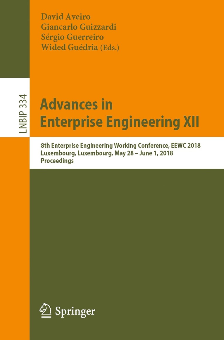 Advances in Enterprise Engineering XII 1