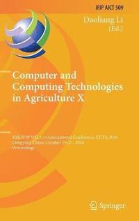 bokomslag Computer and Computing Technologies in Agriculture X