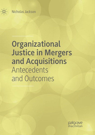 bokomslag Organizational Justice in Mergers and Acquisitions