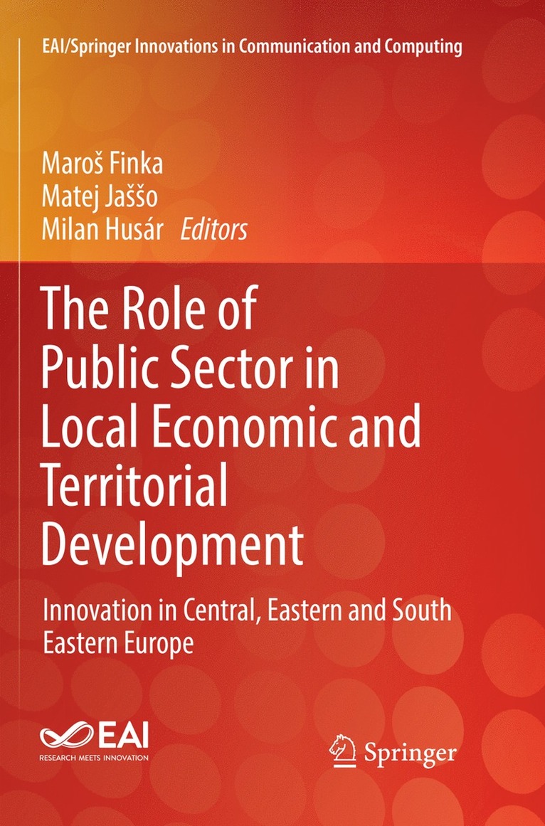 Maroš Finka, Matej Jaššo, Milan Husár, Maros Finka, Matej Jasso, Milan Husar, Maro Finka, Matej Jao - Role of Public Sector in Local Economic and Territorial Development, Häftad