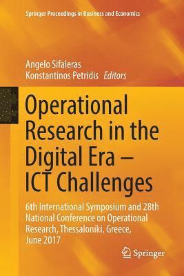 Operational Research in the Digital Era  ICT Challenges 1