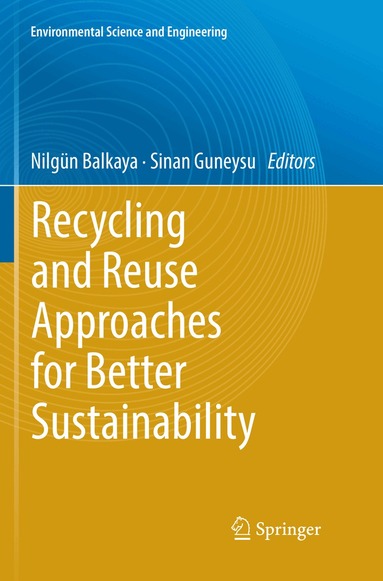 Nilgün Balkaya, Sinan Guneysu - Recycling and Reuse Approaches for Better Sustainability, Häftad