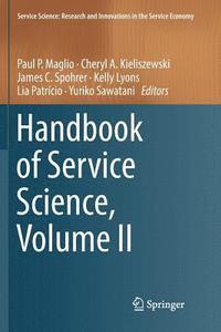 bokomslag Handbook of Service Science, Volume II