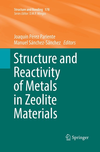 Joaquín Pérez Pariente, Manuel Sánchez-Sánchez - Structure and Reactivity of Metals in Zeolite Materials, Häftad