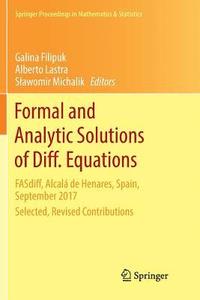 bokomslag Formal and Analytic Solutions of Diff. Equations