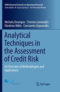 bokomslag Analytical Techniques in the Assessment of Credit Risk