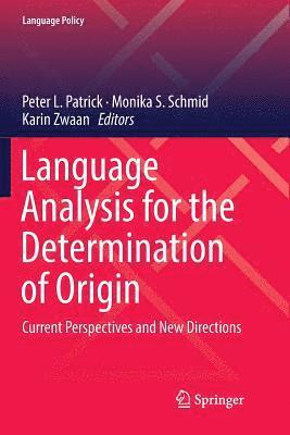 bokomslag Language Analysis for the Determination of Origin