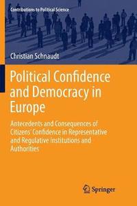 bokomslag Political Confidence and Democracy in Europe