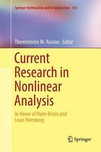 bokomslag Current Research in Nonlinear Analysis