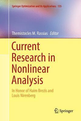 Current Research in Nonlinear Analysis 1