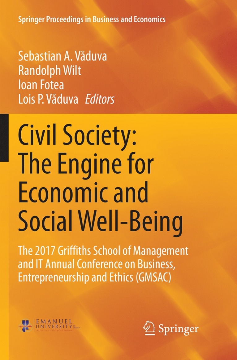 Sebastian A. Văduva, Randolph Wilt, Ioan Fotea, Lois P. Văduva, Sebastian A. Vaduva, Lois P. Vaduva, Sebastian A. V&#259;duva - Civil Society: The Engine for Economic and Social Well-Being, Häftad
