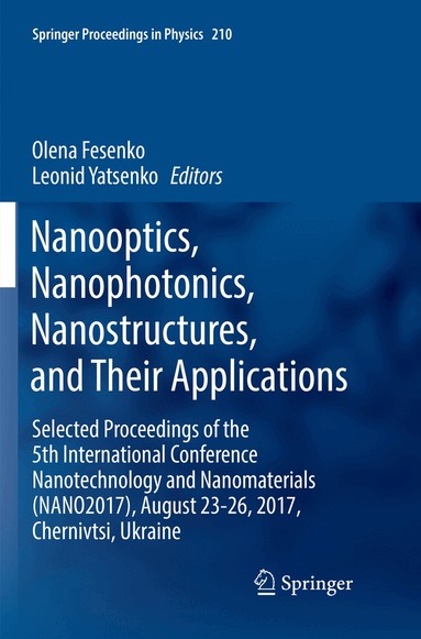 Olena Fesenko, Leonid Yatsenko - Nanooptics, Nanophotonics, Nanostructures, and Their Applications, Häftad