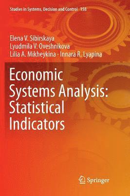 bokomslag Economic Systems Analysis: Statistical Indicators