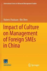 bokomslag Impact of Culture on Management of Foreign SMEs in China