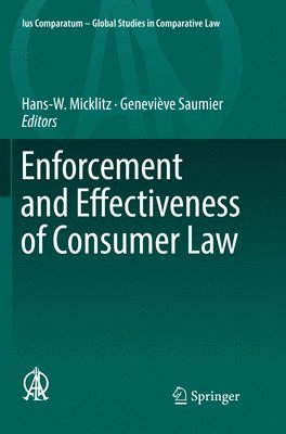 bokomslag Enforcement and Effectiveness of Consumer Law