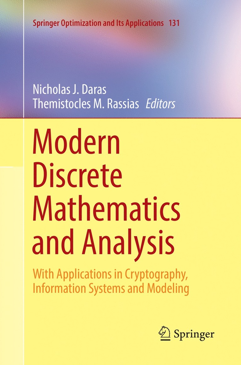 Nicholas J. Daras, Themistocles M. Rassias - Modern Discrete Mathematics and Analysis, Häftad