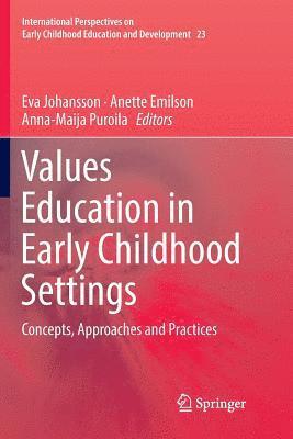 Values Education in Early Childhood Settings 1