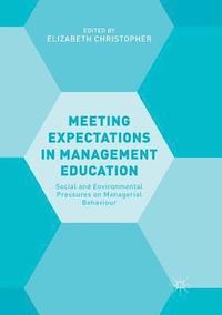 bokomslag Meeting Expectations in Management Education