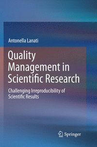 bokomslag Quality Management in Scientific Research