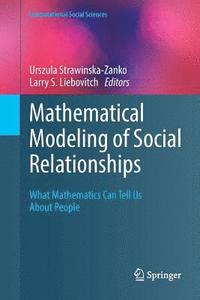 bokomslag Mathematical Modeling of Social Relationships