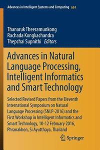 bokomslag Advances in Natural Language Processing, Intelligent Informatics and Smart Technology