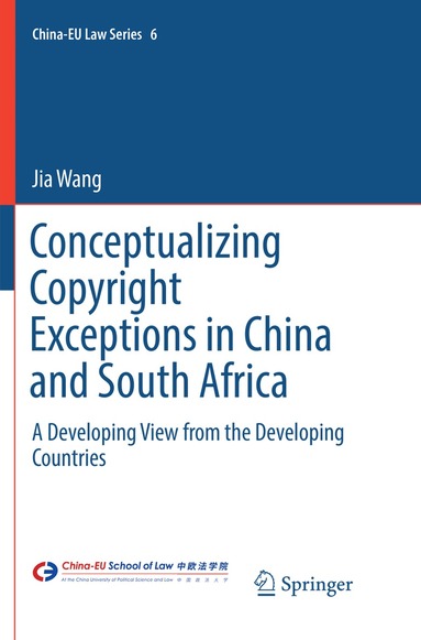Jia Wang - Conceptualizing Copyright Exceptions in China and South Africa, Häftad