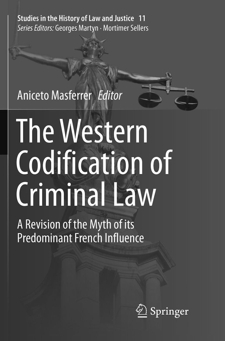 Aniceto Masferrer - Western Codification of Criminal Law, Häftad