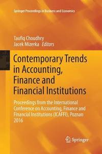 bokomslag Contemporary Trends in Accounting, Finance and Financial Institutions