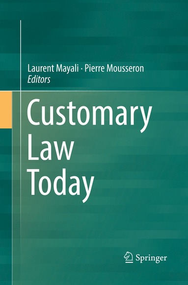 bokomslag Customary Law Today