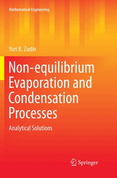 Yuri B. Zudin - Non-equilibrium Evaporation and Condensation Processes, Häftad