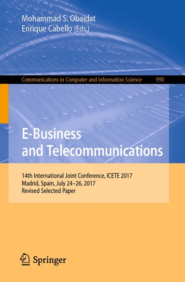 bokomslag E-Business and Telecommunications