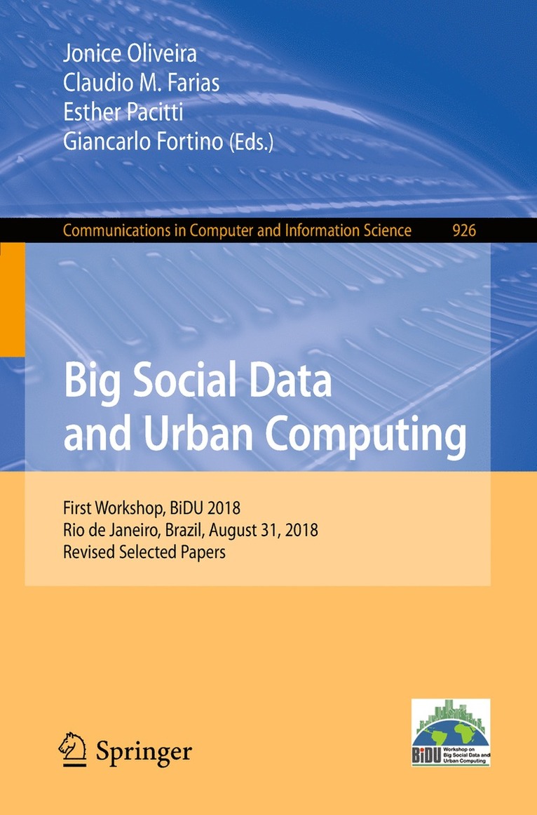 Big Social Data and Urban Computing 1