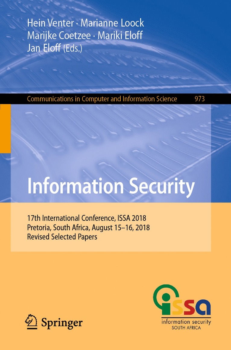 Hein Venter, Marianne Loock, Marijke Coetzee, Mariki Eloff, Jan Eloff - Information Security, Häftad