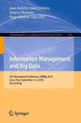 bokomslag Information Management and Big Data