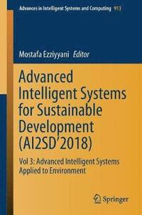 bokomslag Advanced Intelligent Systems for Sustainable Development (AI2SD2018)