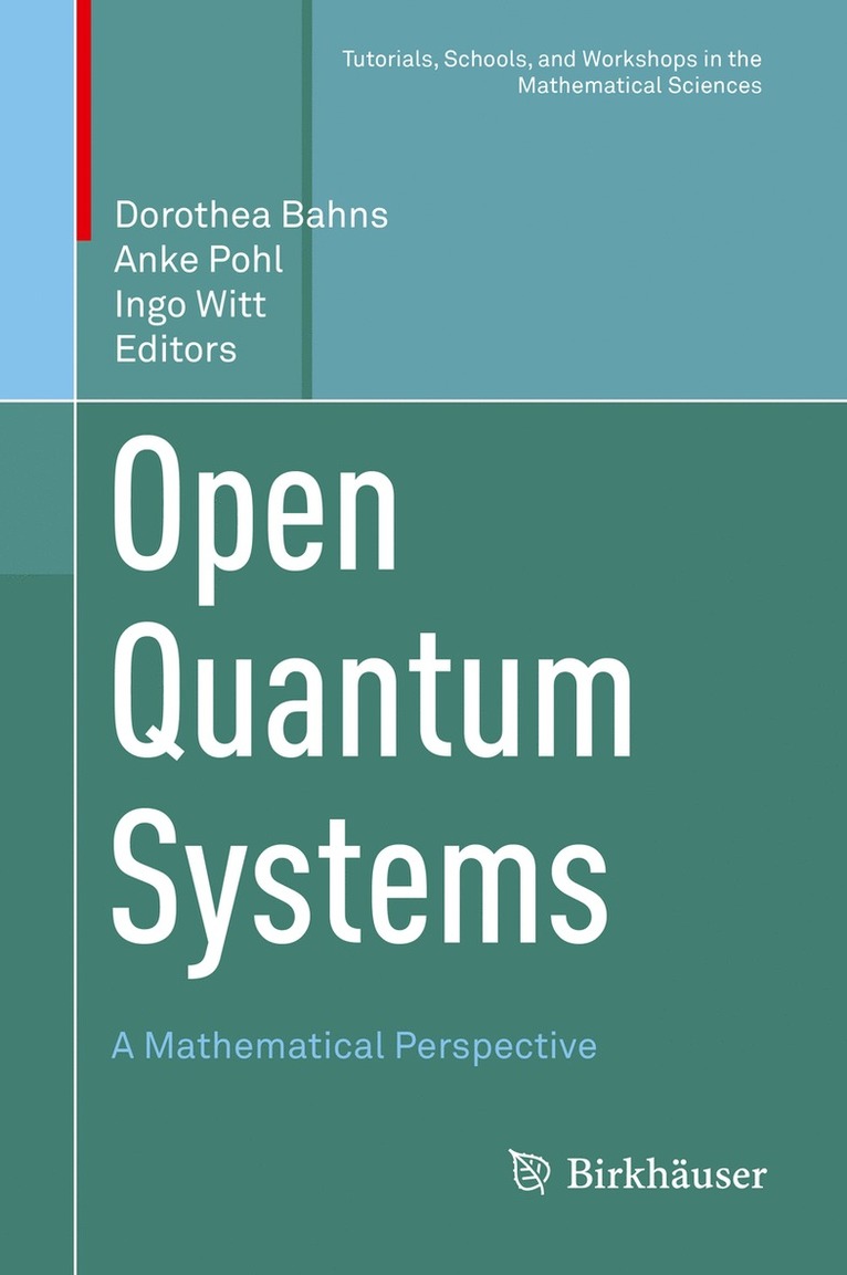Dorothea Bahns, Anke Pohl, Ingo Witt - Open Quantum Systems, Inbunden