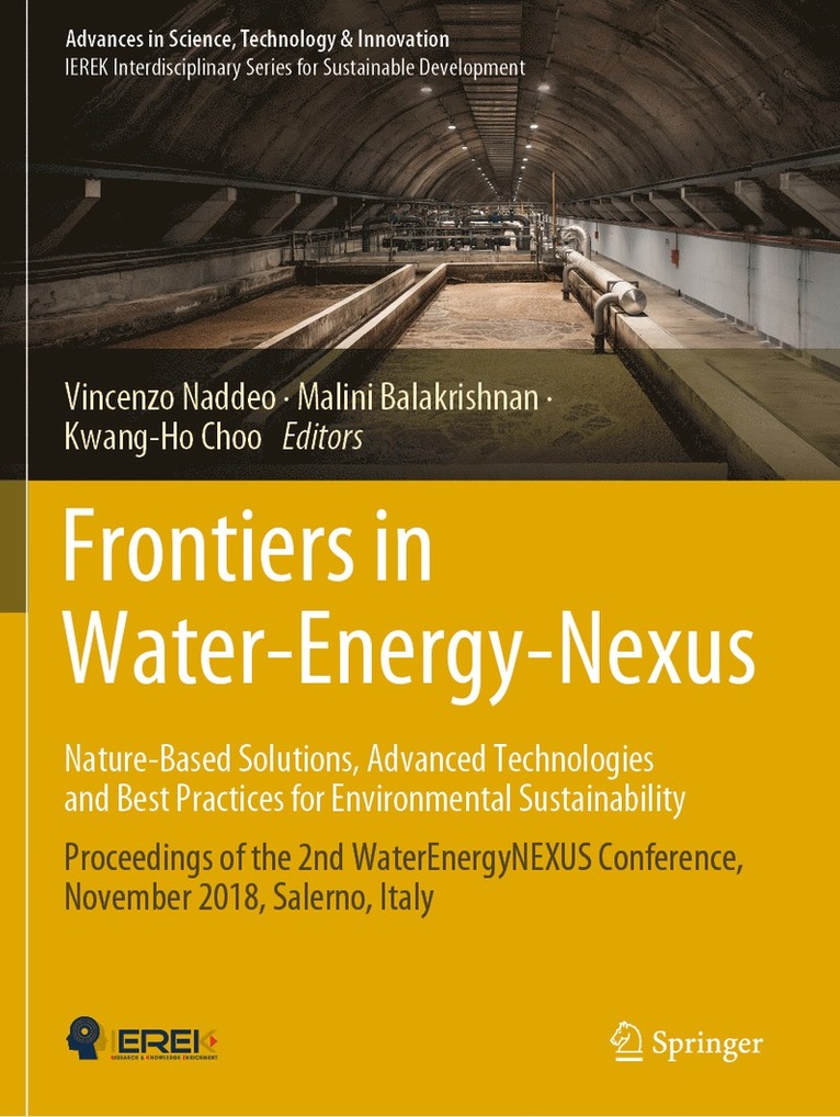 Vincenzo Naddeo, Malini Balakrishnan, Kwang-Ho Choo - Frontiers in Water-Energy-Nexus—Nature-Based Solutions, Advanced Technologies and Best Practices for Environmental Sustainability, Häftad