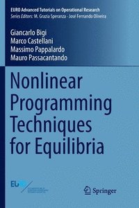 bokomslag Nonlinear Programming Techniques for Equilibria