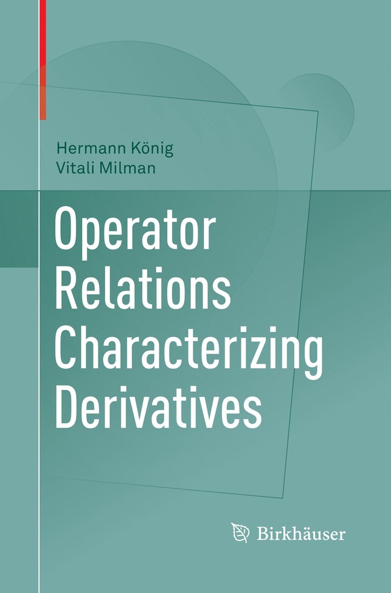 Operator Relations Characterizing Derivatives 1