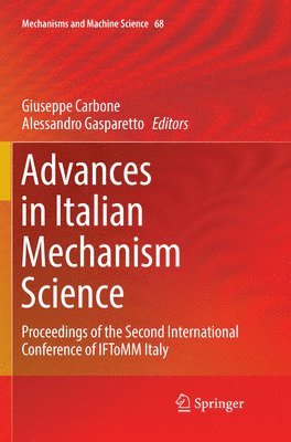 Advances in Italian Mechanism Science 1
